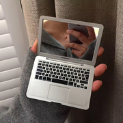 Mac镜子迷你随身镜子 创意苹果笔记本电脑造型 便携折叠小化妆镜