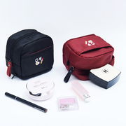 iplaybox简约随身小化妆包拉链便携口红包迷你多功能收纳包补妆包