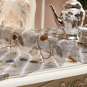 欧式水晶板软玻璃桌布防水pvc餐桌垫电视柜茶几台布隔热垫圆定制