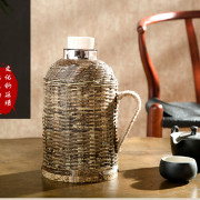 定制竹编暖壶皮暖瓶壳热水瓶开水瓶，暖水壶竹制品工艺品复古热水瓶