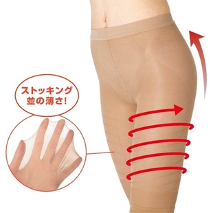 日本轻薄无痕隐形压力紧身裤高弹提臀束腿5分修身打底裤