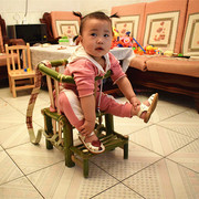 婴儿竹椅宝宝坐凳学坐椅竹抱椅背篓手工竹腰凳夏季背篼竹围轿椅