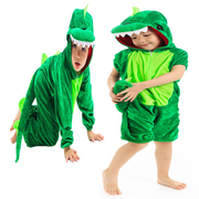 儿童动物大灰狼衣服表演服装老虎恐龙造型卡通兔子青蛙小孩演出服