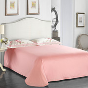 中式床品 纯棉四件套白色粉色床单式4件套刺绣被套高档床上用品