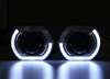 3寸2.5寸透镜通用LED光导天使眼一体化遮光罩汽车改装透镜装饰罩
