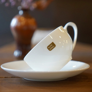 骨瓷咖啡杯碟套装陶瓷，简约咖啡器具，欧式下午茶杯子配咖啡勺
