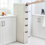 18cm宽夹缝收纳柜抽屉式置物柜塑料厨房置物架缝隙边柜带轮整理柜