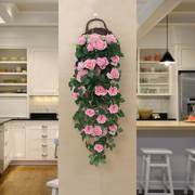 仿真花藤条假花藤蔓塑料花藤室内客厅，墙壁壁挂吊篮装饰花植物墙面