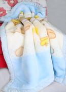 礼袋秋冬新生婴儿宝宝儿童，双层双面加厚拉舍尔，绒毛毯盖毯睡毯