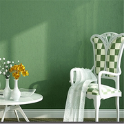 绿色壁纸墙纸清新绿纯色素色蚕丝，田园复古绿卧室，客厅儿童北欧美式