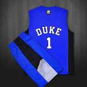 杜克大学男女篮球服球衣欧文训练服套装比赛服篮球衣队服定制