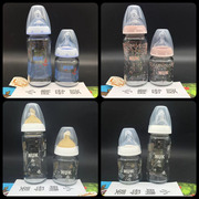 德国NUK宽口径玻璃奶瓶新生婴儿宝宝吸管奶瓶防胀气硅胶乳胶奶嘴