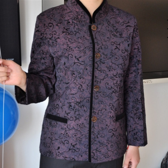 立领5 中<em>老年人</em>服装 <em>女装</em>秋冬装薄<em>外套</em>奶奶装