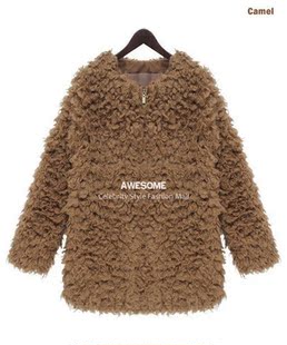 【杰克耐克斯】zara女装中长款开衫<em>仿皮</em>草毛毛