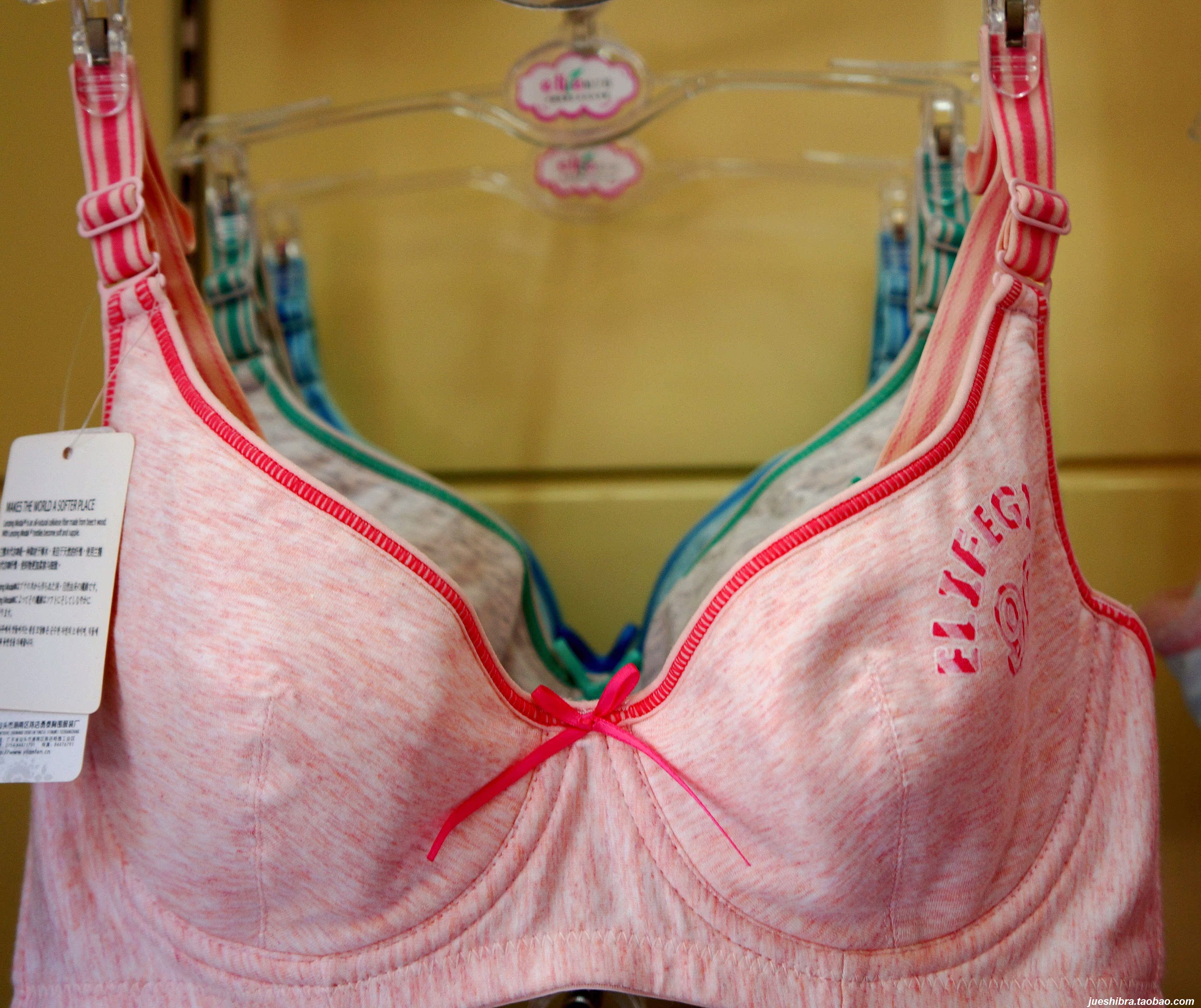 怡兰芬 纯棉<em>少女</em>内衣/薄款<em>宽带</em>侧收三排扣/大码