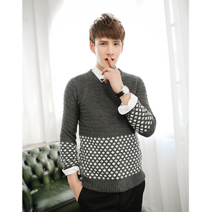 【烦恼橡皮擦】2012秋冬新款 韩版<em>男款</em> 大格子