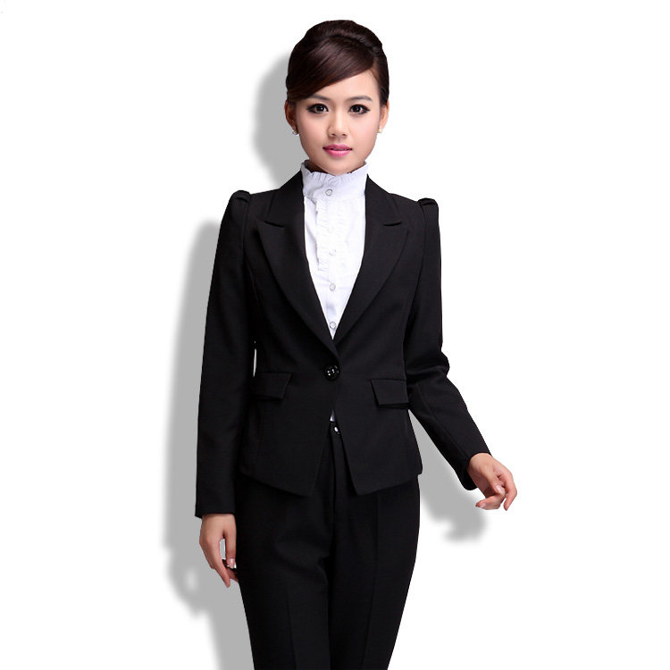 精品白领<em>女西服</em>职业装套装<em>优雅</em>干练女装正装工