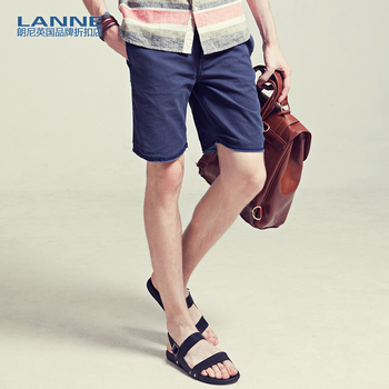 配_拉朗尼2013新款男装 欧美潮牌<em>英伦短裤</em> 徽