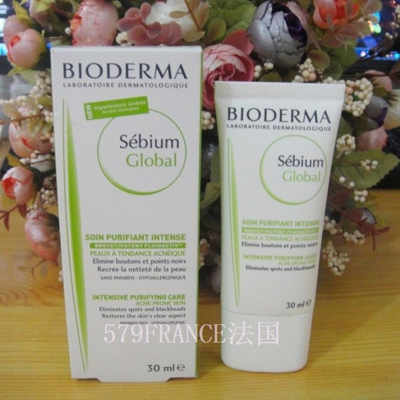 现货 BIODERMA贝德玛净妍全效修复乳 祛痘去