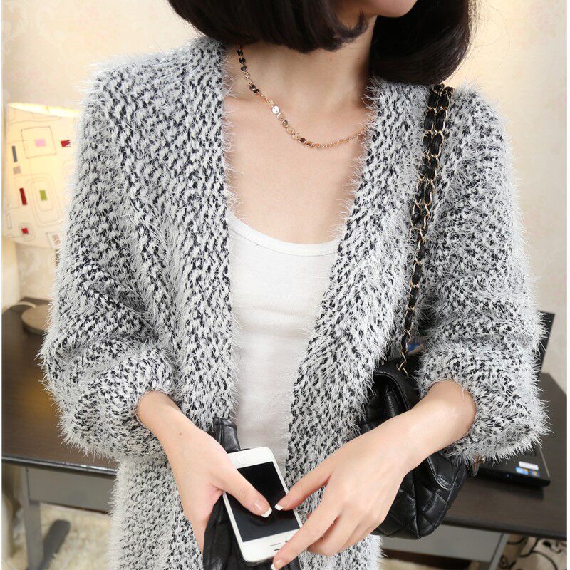 包邮 2013冬装新款 韩版中<em>长款开衫针织</em>衫<em>女外</em>