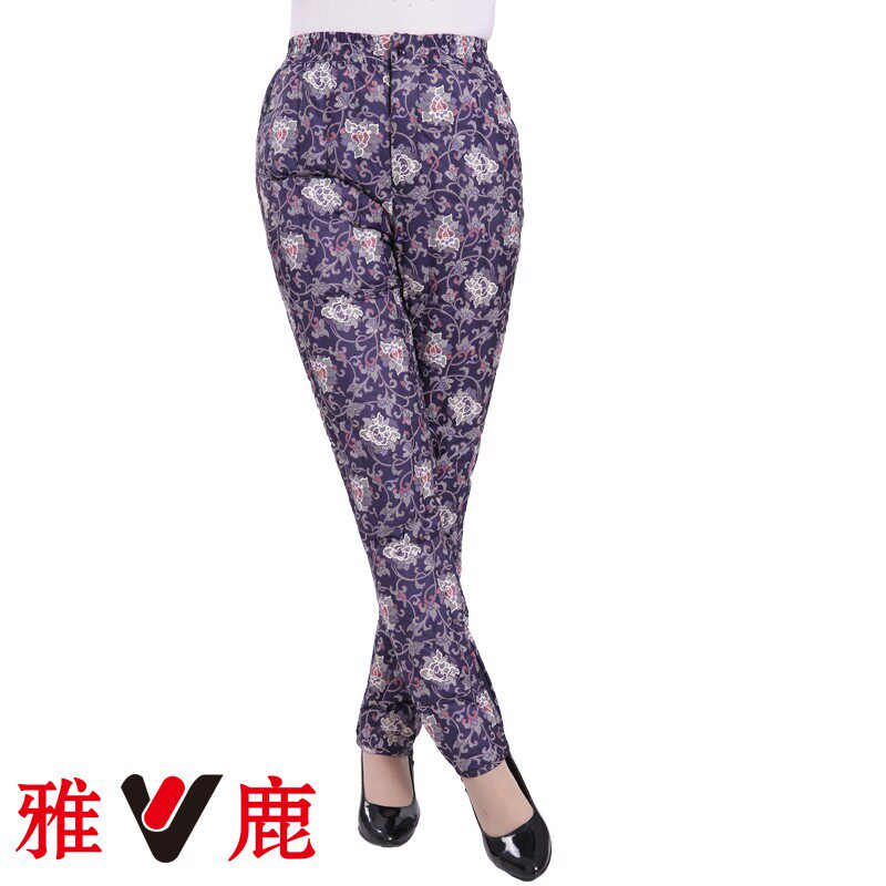 <em>雅鹿女士</em>羽绒裤内胆贴身羽绒<em>棉裤</em>中老年人羽绒