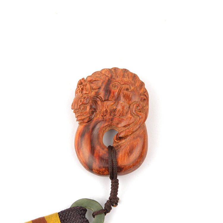 龙木阁 印度小叶紫檀 金钱貔貅手把玩件 腰缠万