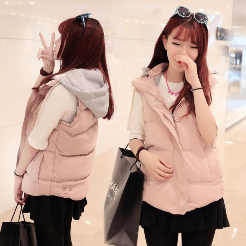 <em>阿依莲</em>正品<em>少女装</em>羽绒棉马甲女秋冬韩版时尚连