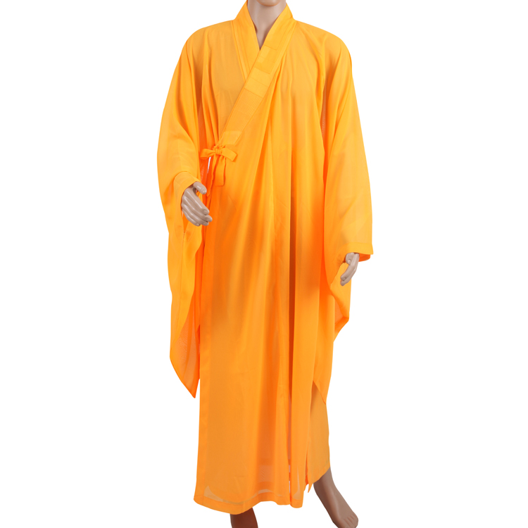 佛衣大褂僧衣僧服长褂佛教海青居士服男女新华利僧服台湾麻纱海清