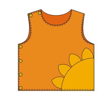 <em>婴儿</em>/<em>宝宝</em>/棉<em>马甲</em>/薄<em>马甲</em>都可做1:1纸样/图纸 半