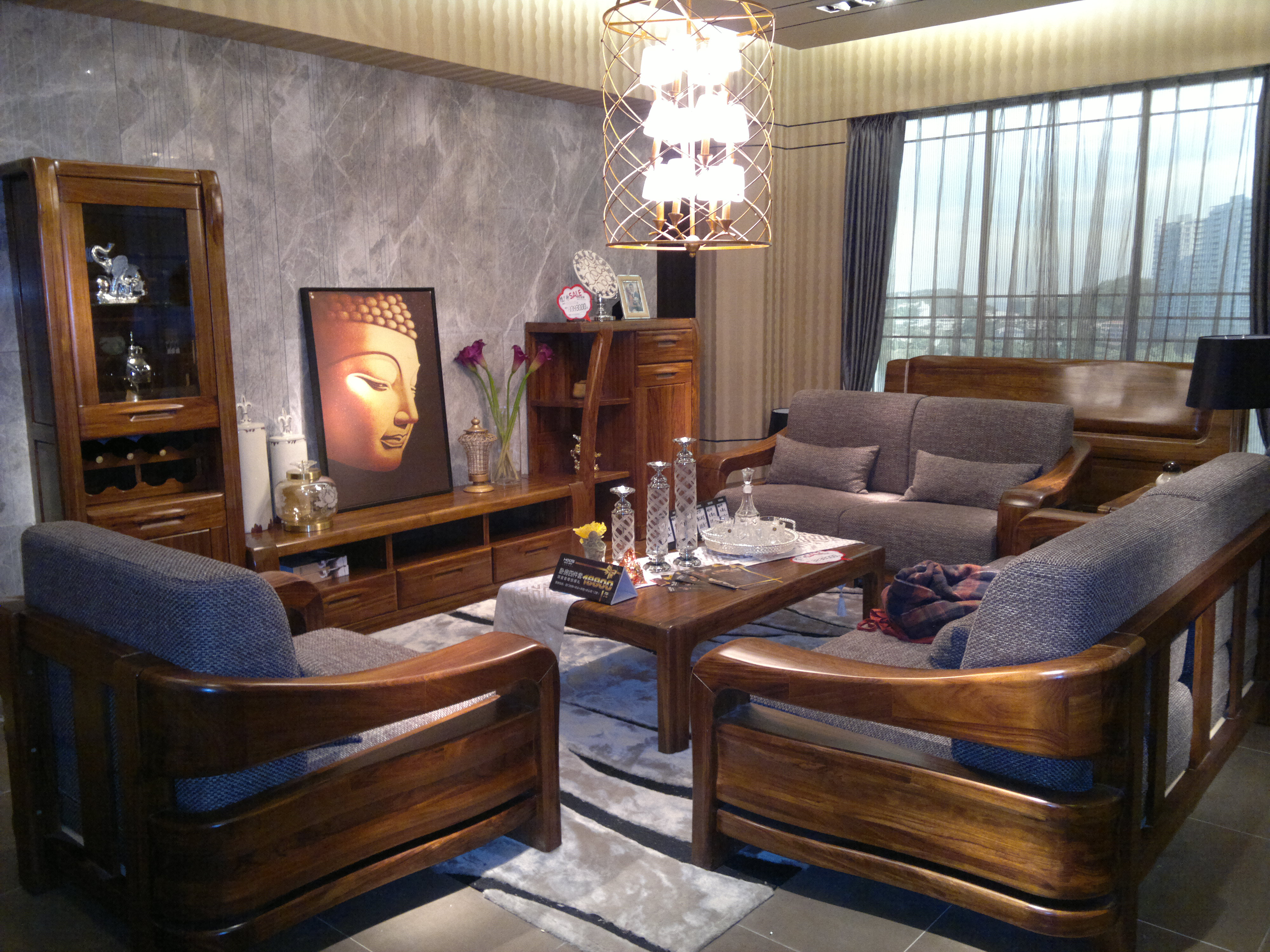 南洋胡氏家具 乌金木 实木沙发 实木家具 乌金木