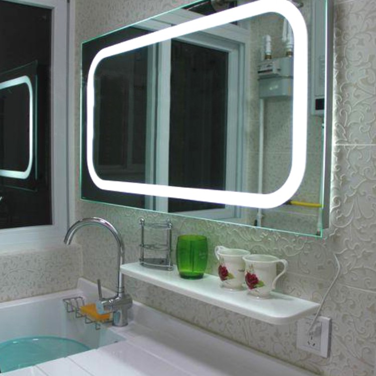 方形浴室防雾镜 LED灯镜 触摸开关 俏佳人卫浴灯镜 挂壁镜 特价|一淘网优惠购|购就省钱