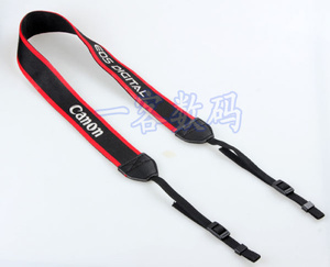 Canon 佳能EOS刺绣肩带 红色经典 佳能单反相