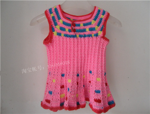 秋冬童装婴儿针织裙1至2岁女宝宝保暖毛衣纯