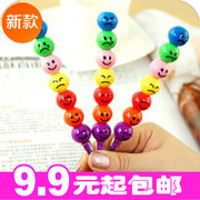 韩国文具 卡通搞怪表情 冰糖葫芦 7色蜡笔 涂鸦笔 卡通笔 彩色笔