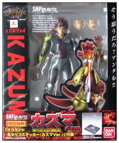 日本bandai/万代shf scryed kazuma 影子杀手 卡祖玛初回特典