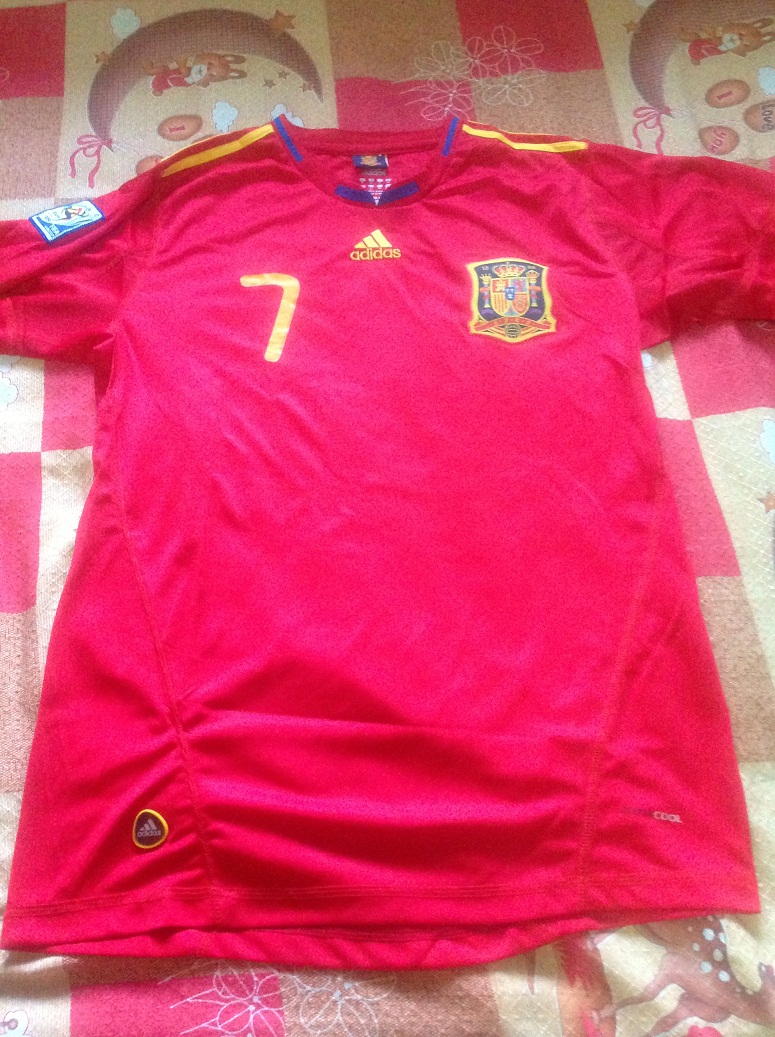 西班牙球衣 2010世界杯 7号比利亚球衣|一淘网