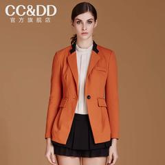 【热】CCDD2014秋装专柜正品新款女装外套气质潮款修身中长款西装