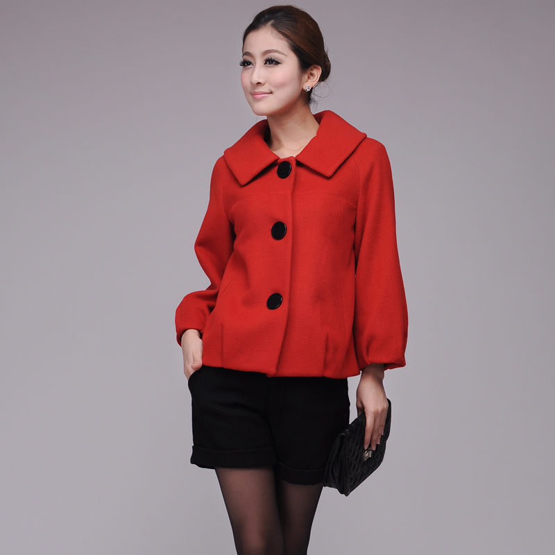 名典屋2013秋冬装新款女装乡奴大码简约短款