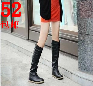 长靴搭配_2013大码秋季单靴子<em>女春秋</em>2012长