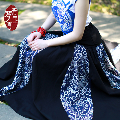【caoduanhua】夏棉麻女装<em>民族风刺绣</em>花超大