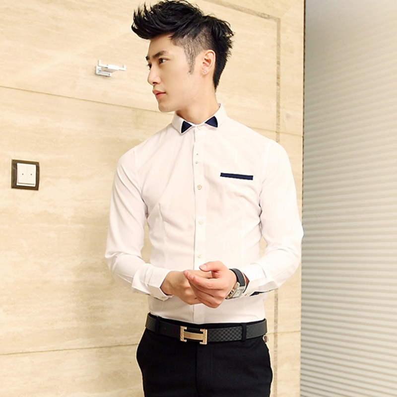 2013<em>美发师</em>理发店工作服时尚服装衬衣男士吕