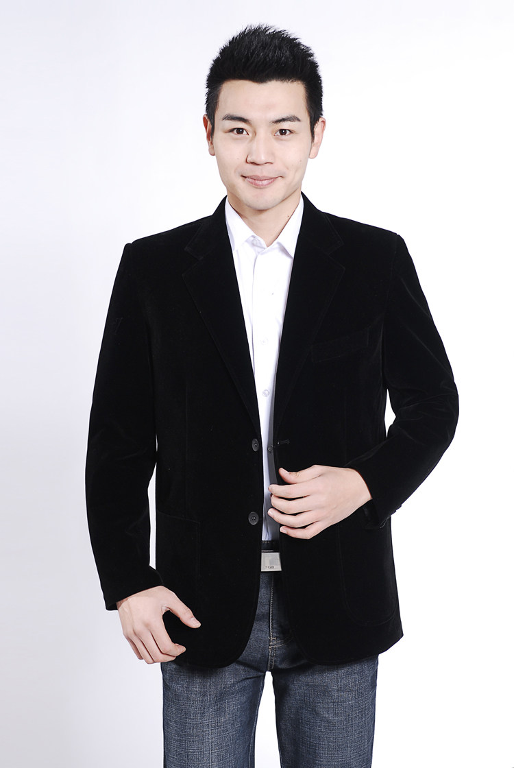 休闲男士西服中老年<em>男式单件</em>西装中年正装<em>外套</em>