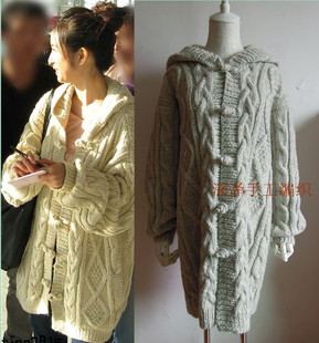 【belind】深泽 纯手工编织落肩<em>宽松</em>加厚<em>超短</em>羊