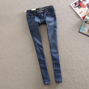 【胖哥<em>胖妹</em>牛仔】牛仔<em>裤</em>女裤 韩版<em>女款</em>铅笔<em>裤</em>