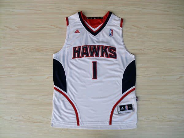 nba麦迪真品球衣 老鹰队1号麦迪复古球衣 tmac球服新面料白蓝