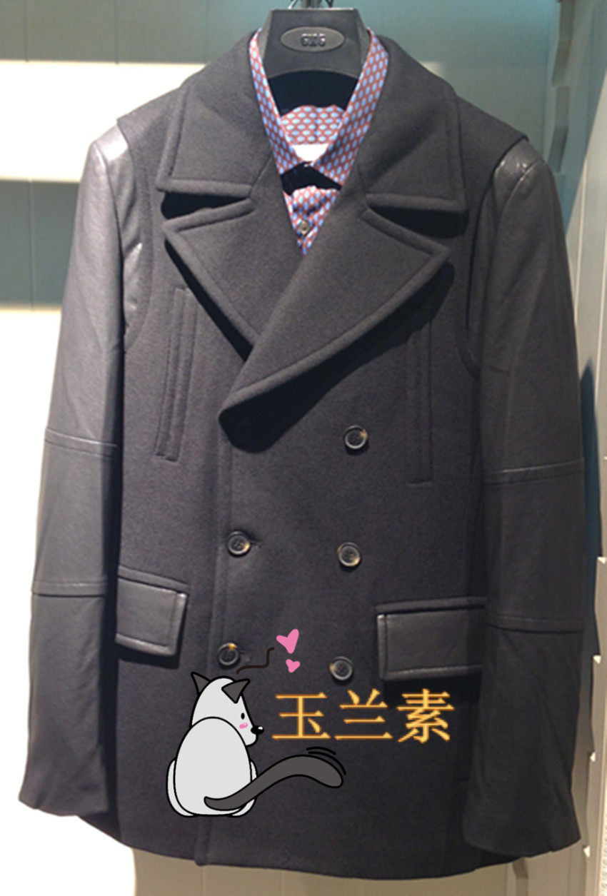 GXG<em>男装</em>专柜正品5折特价不退换<em>冬款长外套</em>黑