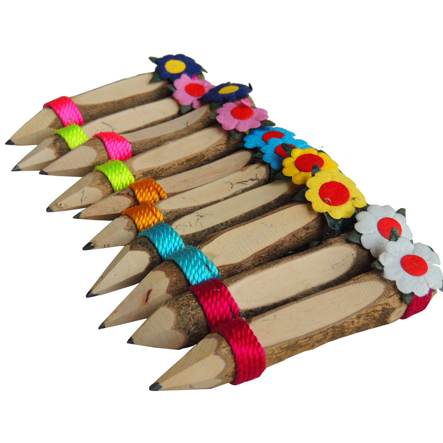 诗玛哈 泰国特色工艺品 旅游纪念品 原木铅笔礼