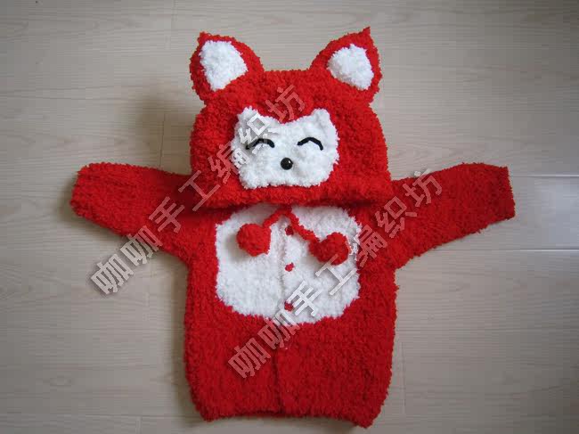 成品 阿狸 短装 毛衫 手工编织 绒绒线 儿童<em>宝宝</em>