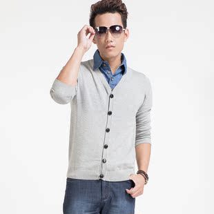2012秋冬新品男装 韩版线衫 开衫<em>男毛衣外套</em>男