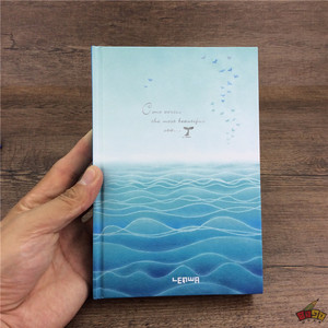 大海主题封面 32K精装笔记本 横线 空白页 插图